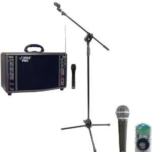  Pyle Speaker, Mic, Cable and Stand Package   PWMA3600 200 