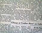 MARILYN MONROE DEATH Joe DiMaggio at Funeral 1962 Newspaper  