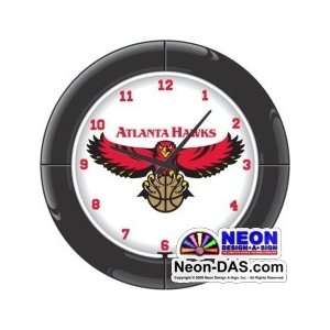  Atlanta Hawks Neon Clock
