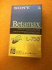 Sony Betamax L 750 Beta Blank Video Tape SuperBeta Super NEW FACTORY 
