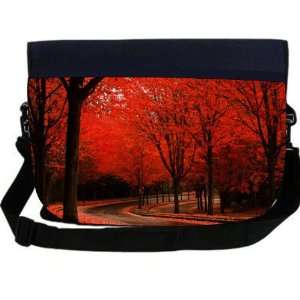  Red leaves Fall Park scenery NEOPRENE Laptop Sleeve Bag 