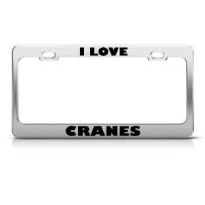   Cranes Crane Animal Metal license plate frame Tag Holder Automotive