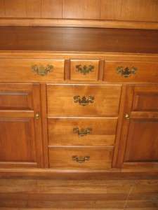 Tell City Young Republic Hard Rock Maple China Sideboard Hutch Andover 