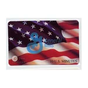   Card 10m General Mills Logo Over USA Flag SAMPLE 