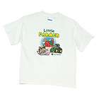 John Deere White Lil Farmer Toddler T shirt with Farm Graphic   D2955