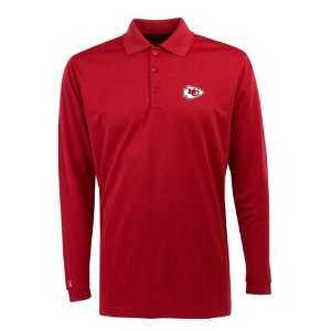  Kansas City Chiefs Long Sleeve Polo Shirt (Team Color 