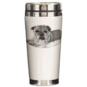  Allie, English Bulldog Pets Ceramic Travel Mug by 