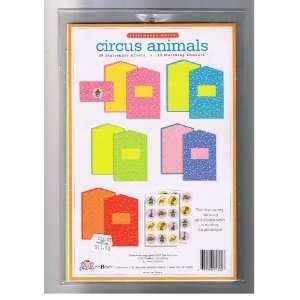  eeBoo Circus Animals Stationery