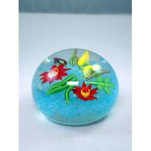 Murano Design Glass Art Flower Arrangement 