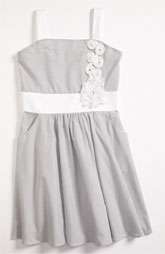 Zoe Stripe Dress (Big Girls) $160.00