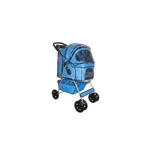  Classic Blue 4 Wheel Pet Stroller