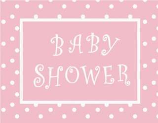 Pretty in Pink Baby Shower Invites 8ct  