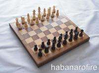 The Book Walnut Shelf Style Chess Board Set NEW  