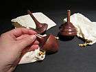   Antique Vintage 4 Folk Art Wood Spinning Top Toy Colonial Game