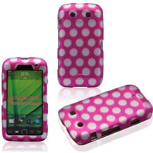  2D Dots on Pink BlackBerry Torch Monaco Storm3 9850 9860 9570 AT&T 