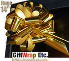 BIG METALLIC GOLD BOW BOWS GIFT PARTY WEDDING ANNIVER