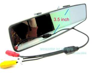 New 3.5 inch LCD Mirror Monitor+Wireless Car Rear View Waterproof 
