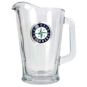  Seattle Mariners MLB 60oz Glass Pitcher   Primary Logo 