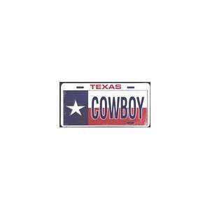  Texas Cowboy License Plate Automotive