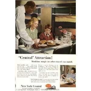  1952 New York Central Central Attraction Vintage Ad 