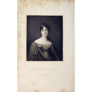   Antique Print Portrait Hon Lady Sarah Bayley Editorial