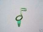 Lot 8 VINTAGE Cake Decorating Tops   Green MUSIC NOTES