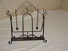 Wrought Iron Easel Plate Holder Cook Book Stand Rack 13H   85014
