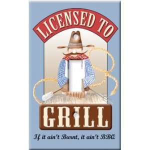  Switch Plate Cover Art Licensed to Grill Food S