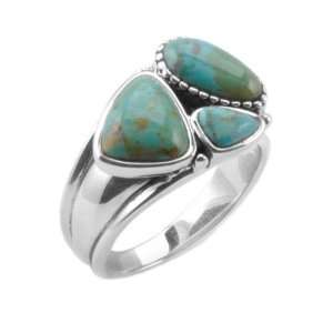  Barse Sterling Silver Turquoise Nugget Ring, 6 Jewelry