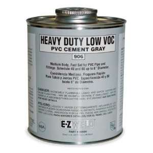  EZ WELD WW90602 Cement,8 Oz,Gray,PVC,Heavy Duty Low VOC 
