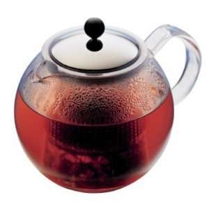  Bodum AssamTea Press with Glass Handle and Stainless Steel 