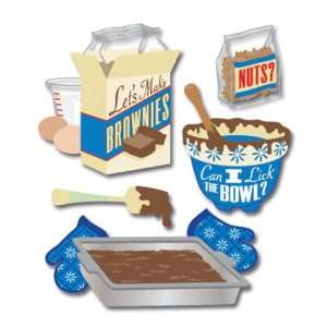  Jolees Boutique Dimensional Stickers Brownies   626145 