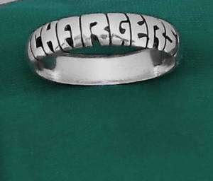 Chargers STERLING SILVER Ring,ANY SIZE,San Diego  