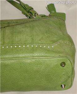 COACH Green Pebbled Leather Hamptons Tote Handbag, S tyle No. 5055 