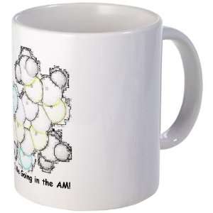  Caffeine Gets Me Going in the AM Humor Mug by  