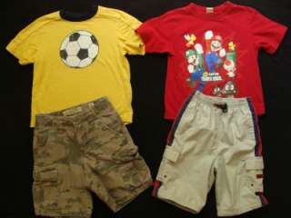 Huge Used Toddler Boy 5T Spring Summer Clothes Outfits Shorts Shirts 