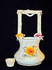 antique tipo capodimonte well and water bucket centerpiece expedited 