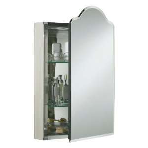   Aluminum Medicine Cabinet with Vintage Mirrored Door