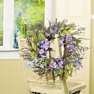 Purple Flower Wreath   Party Decorations & Wall 