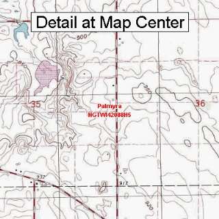 USGS Topographic Quadrangle Map   Palmyra, Wisconsin (Folded 