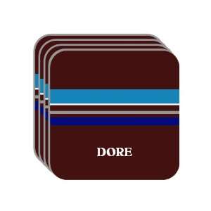   DORE Set of 4 Mini Mousepad Coasters (blue design) 