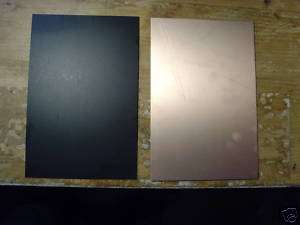 shts.Copper Clad Laminate, 030, 4 x 6, SS, BLACK  