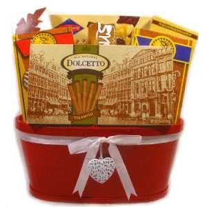 Sweet Temptation Gift Basket (Red)   Mothers Day Gift   Birthday Gift 