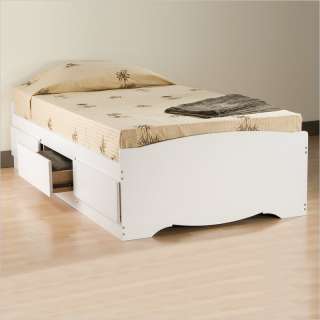 Prepac Monterey White Twin Platform Storage Bed 772398510859  