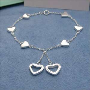  Tiffany & Co. 925 Sterling Silver Heart Bracelet 
