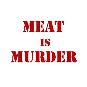  Meat is Murder Round Stickers Arts, Crafts & Sewing