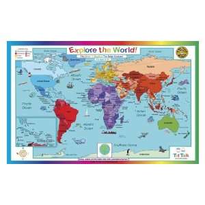  Explore the World Placemat by Tot Talk Toys & Games