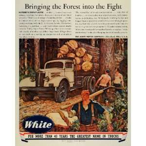   Logging Lumberjacks World War II   Original Print Ad