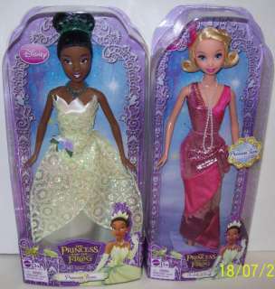 Barbie Disney Princess & Frog Tiana & Charlotte Dolls  