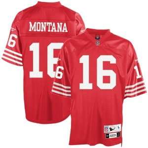 San Francisco 49ers Joe Montana Replica Team Color Jersey  